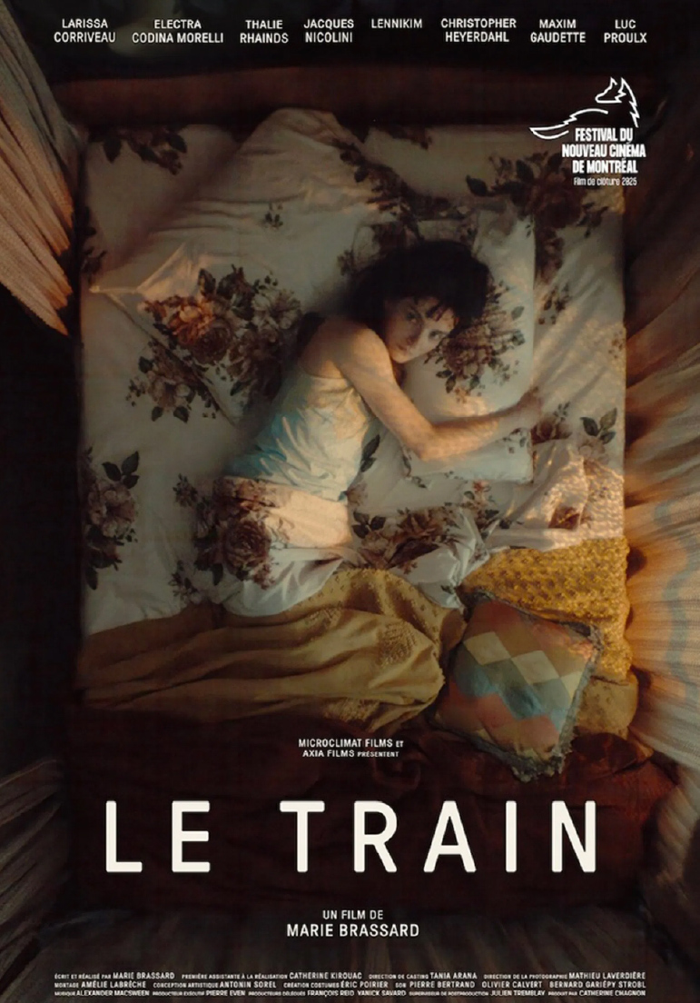 Poser pour Le train